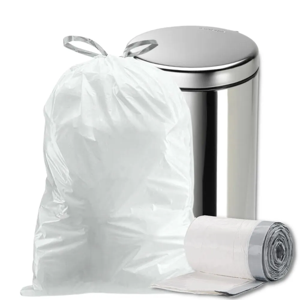 13 Gallon Drawstring Bags - 0.9 Mil - 200/Case