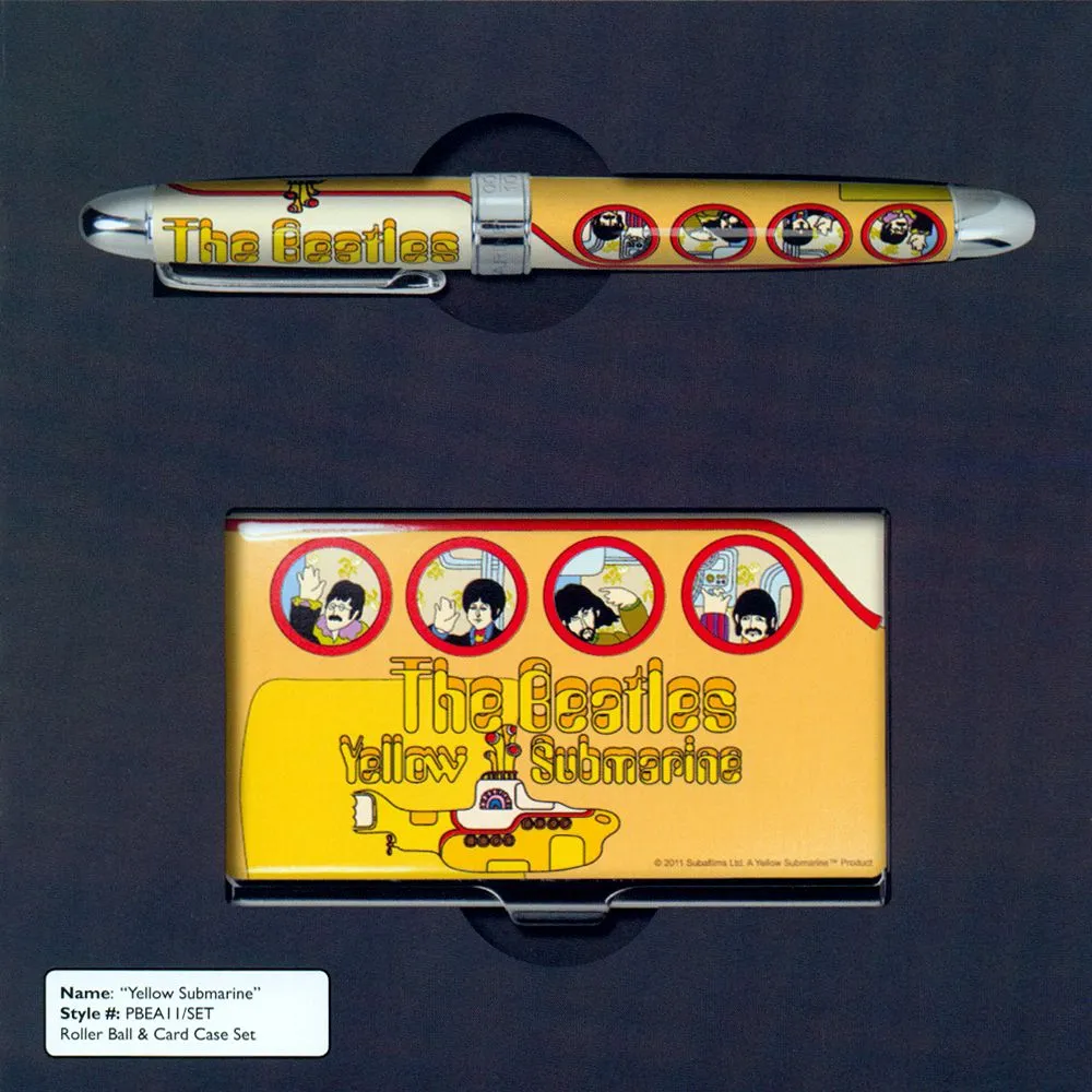 ACME Beatles Yellow Submarine Rollerball Pen and Card Case Limited Edition Set