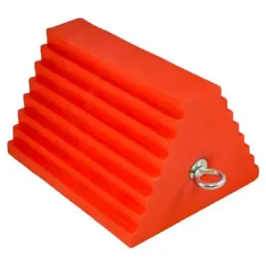 AME 15324 Urethane Wheel Chock, Orange (Ea)