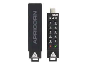 Apricorn Aegis Secure Key 3Nxc - Usb Flash Drive - 256 Gb - Taa Compliant