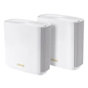 ASUS ZenWifi AX (XT8) Whole-Home Tri-band Router, Mesh System with WiFi 6, White, 2 Pack