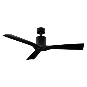 Aviator 54 Inch Matte Black Outdoor Smart Ceiling Fan
