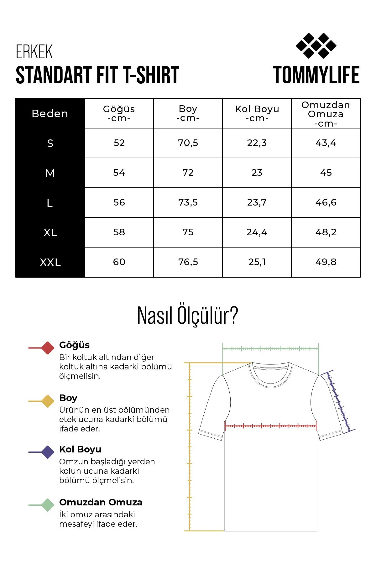 baskili o yaka standart kalip erkek t-shirt - 88212