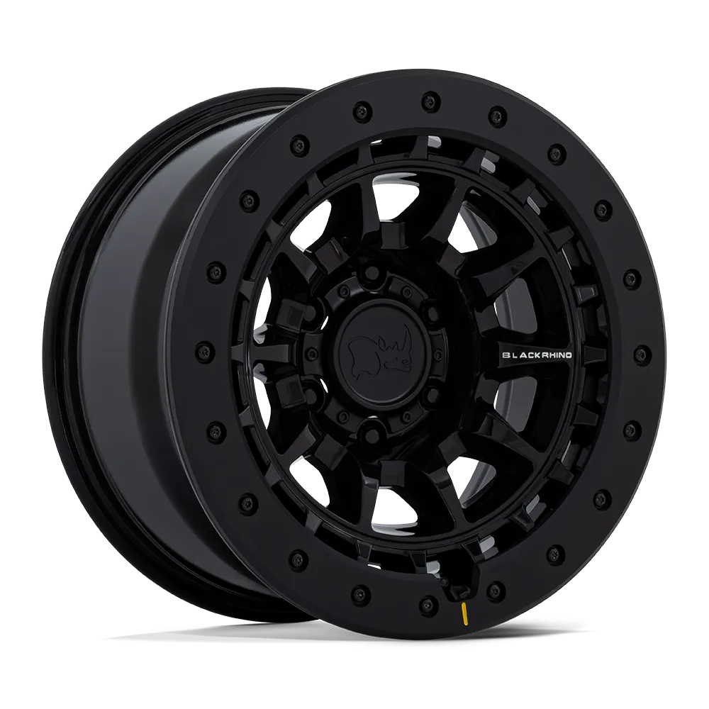 Black Rhino BR016 Tusk 17X8.5 6X114.3 0mm Gloss Black