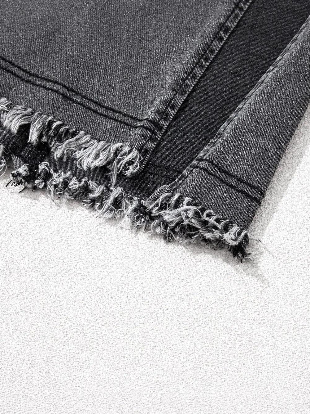 Blue Denim Skirt with Side Slit