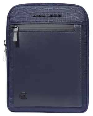 Borsello Uomo Porta iPad® Mini in Tessuto Riciclato e Pelle