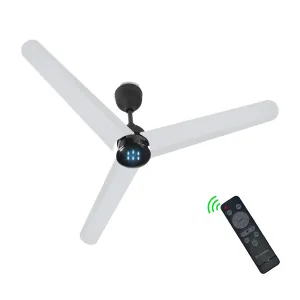 Candes 1200mm Bldc Ceiling Fan with LED Indicator | BEE 5 Star High Speed fan for Home | Silent Remote fan | 6 Speed Levels | High Air delivery | Energy Saving | 2 Yr Manufacturer Warranty | White