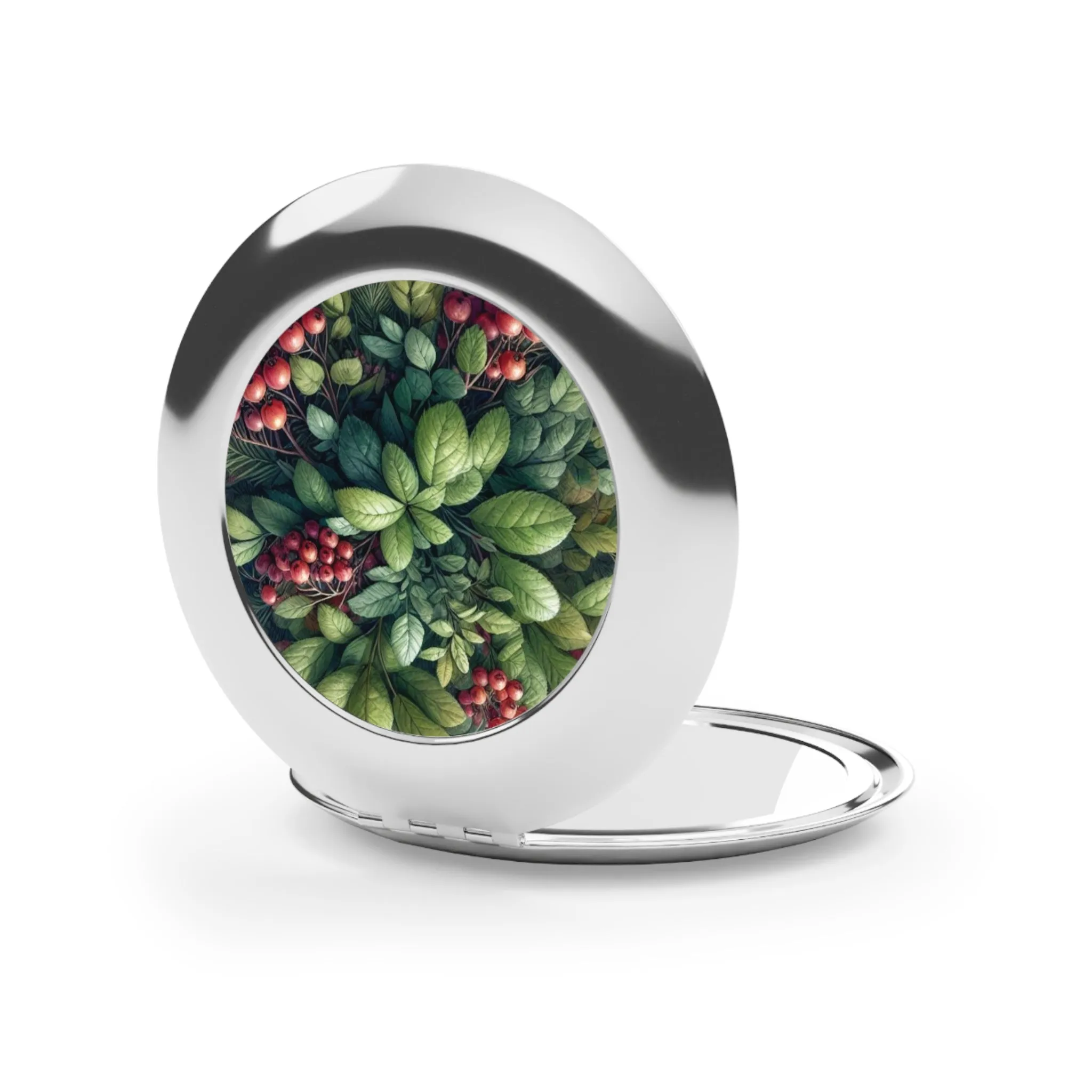 Christmas themed Compact Travel Mirror