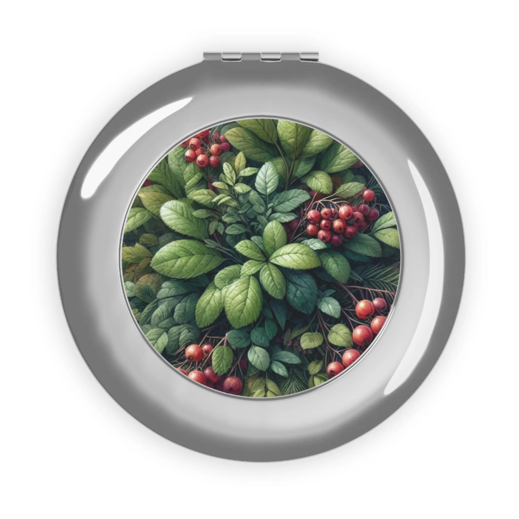 Christmas themed Compact Travel Mirror