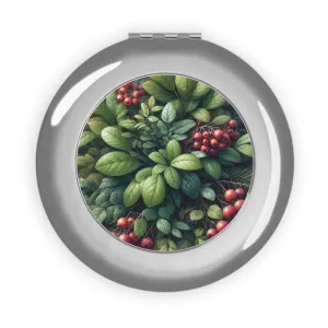 Christmas themed Compact Travel Mirror