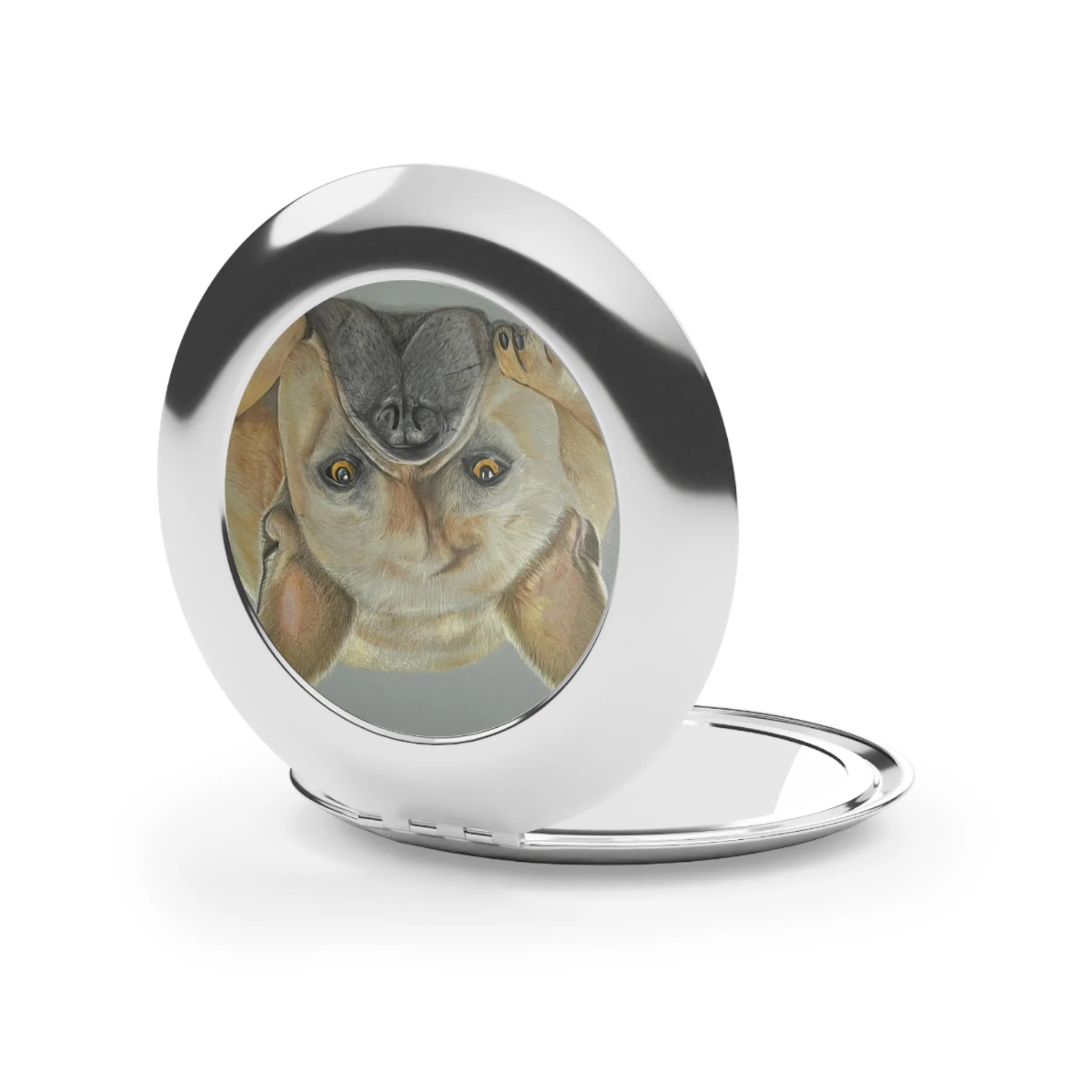 Compact Travel Mirror - French Bulldog
