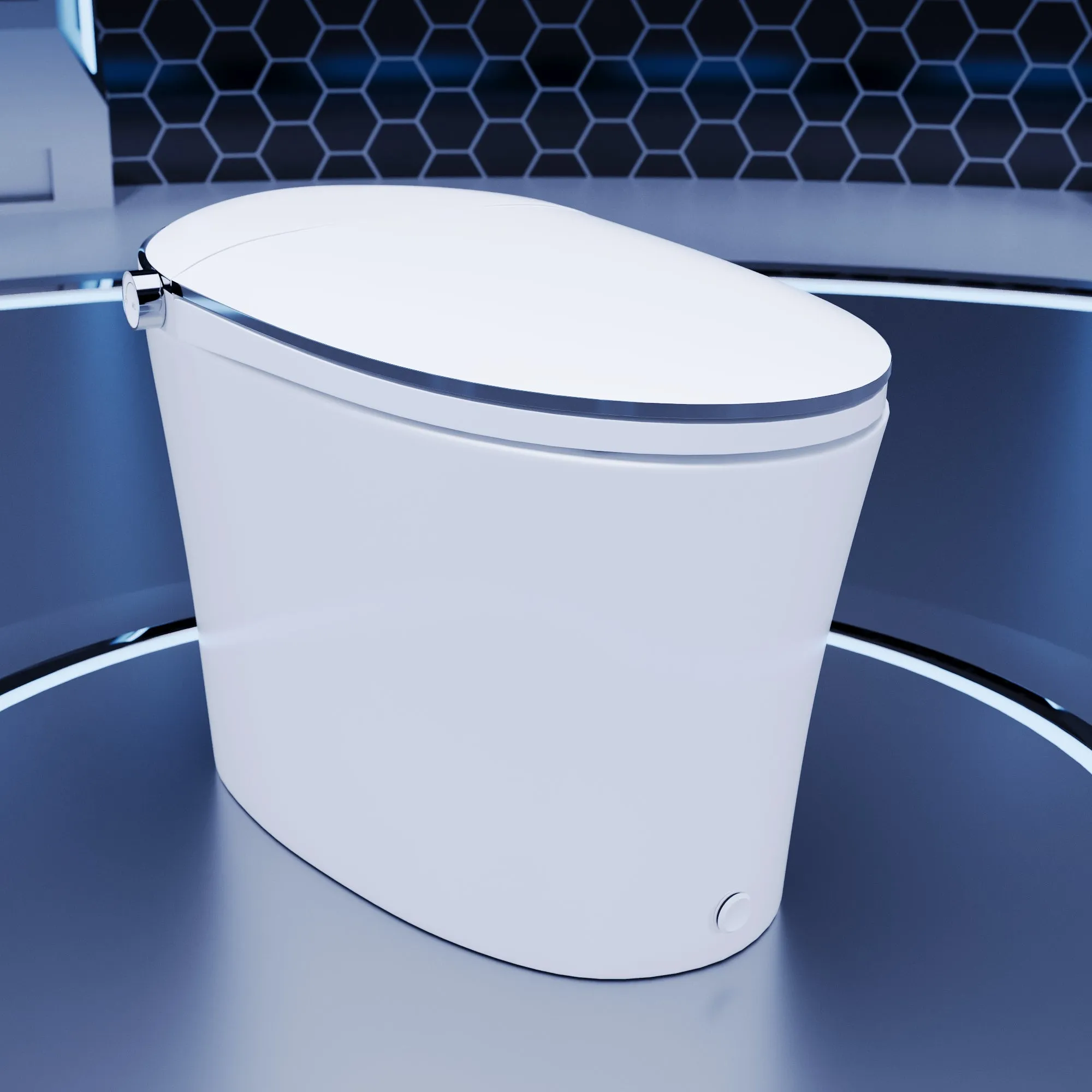 DeerValley DV-1S0019-V3 Smart Bidet Toilet Quiet-Closed Heated Seat Sensor Auto, Foot Kick & Blackout Flush, Warm Wash, Night Light