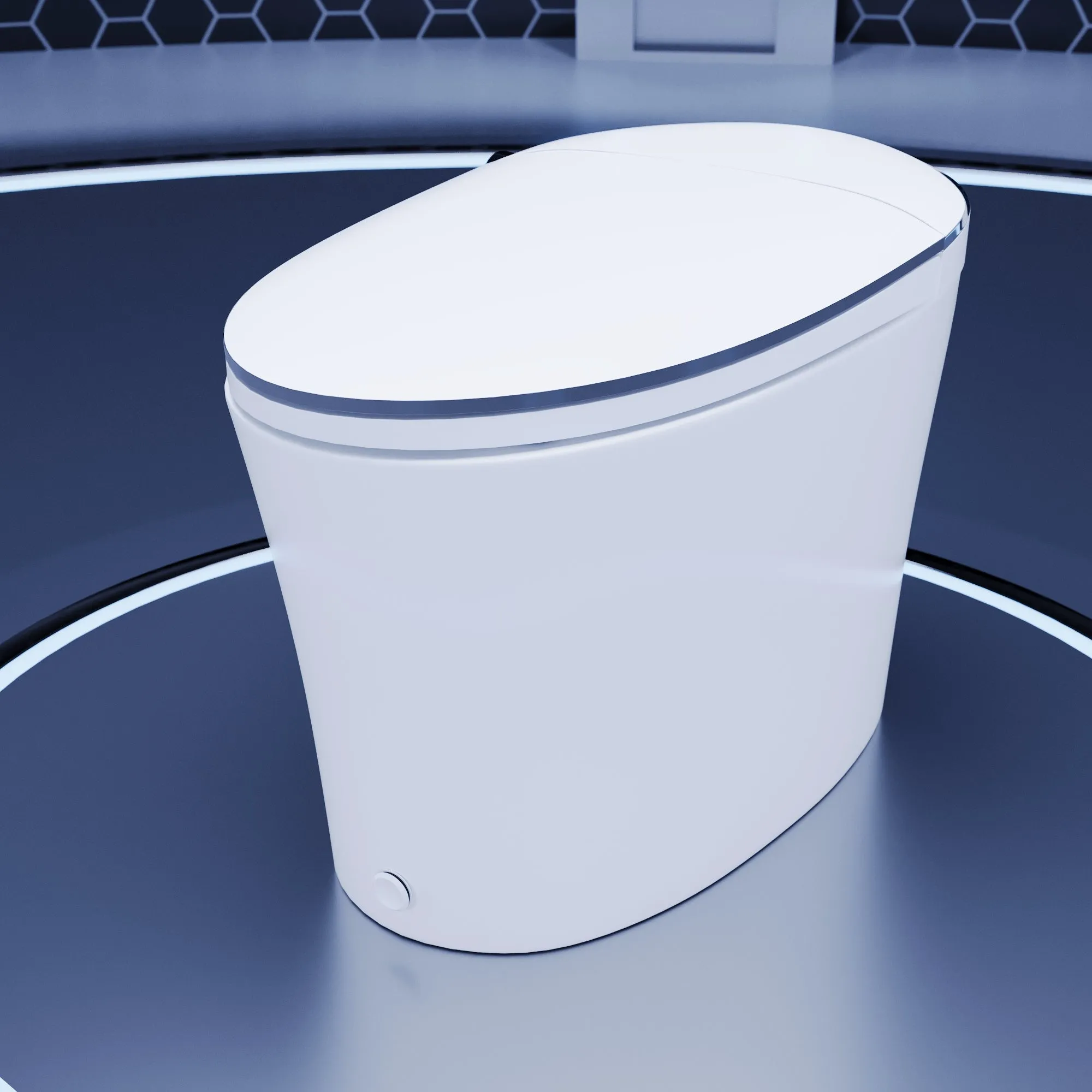 DeerValley DV-1S0019-V3 Smart Bidet Toilet Quiet-Closed Heated Seat Sensor Auto, Foot Kick & Blackout Flush, Warm Wash, Night Light
