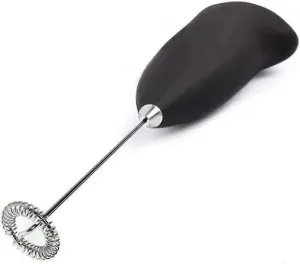 Electric Mini Hand Blender Coffee Beater | Handheld Milk Frother | Milk Foamer | Portable Foam Maker for Coffee, Cappuccino, Lattes, and Egg Beaters (Black)- Battery Operated
