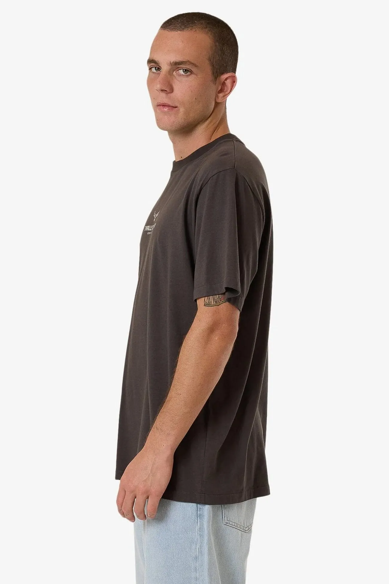 Emblem Merch Fit Tee Merch Black