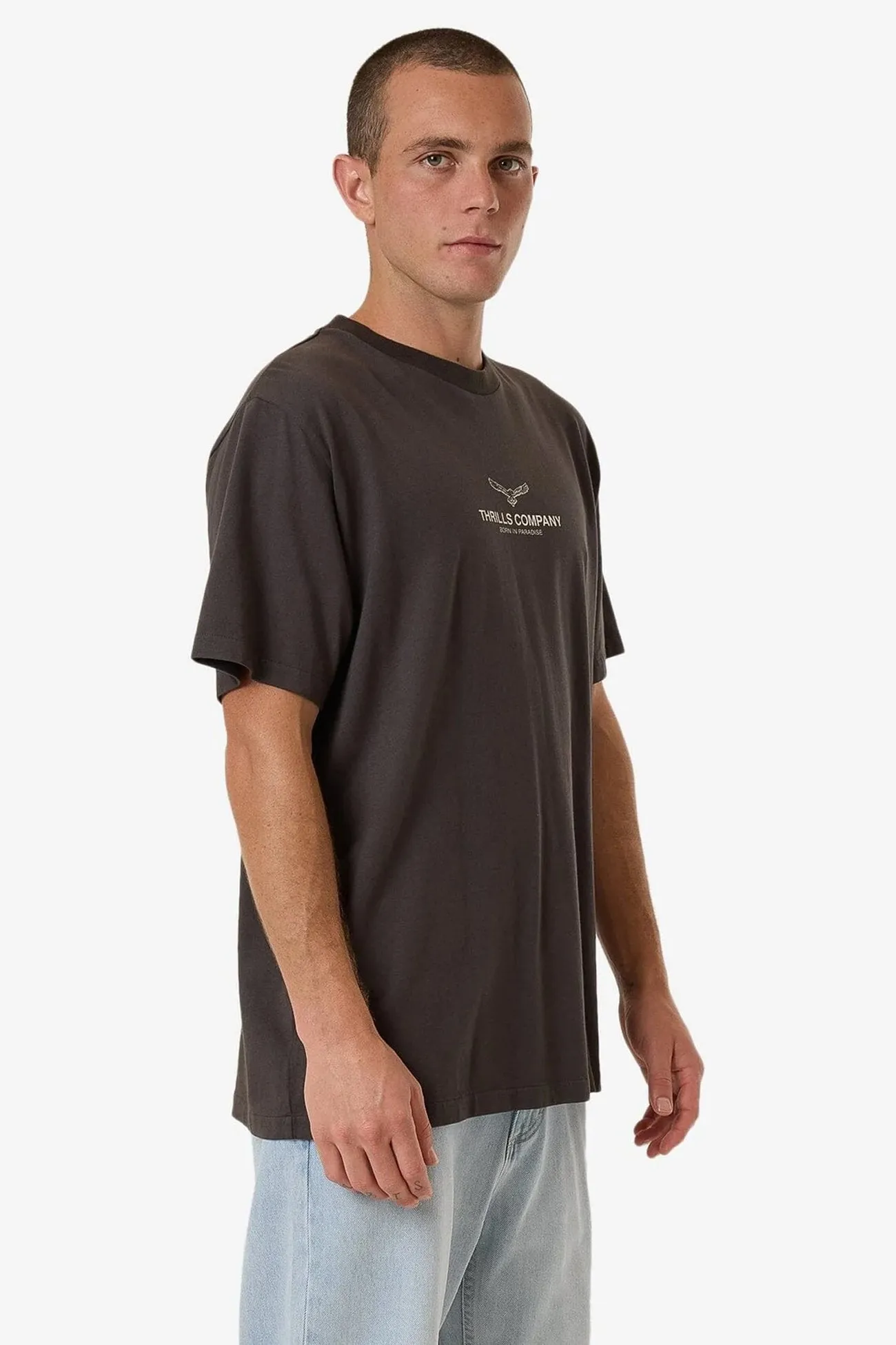 Emblem Merch Fit Tee Merch Black