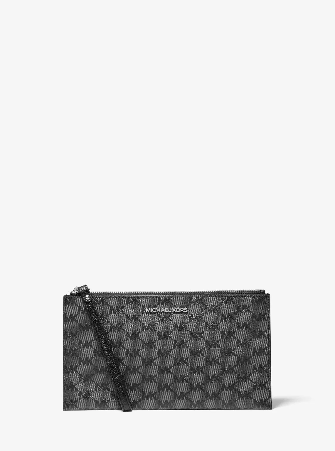 Jet Set Logo Coated Canvas Pouch