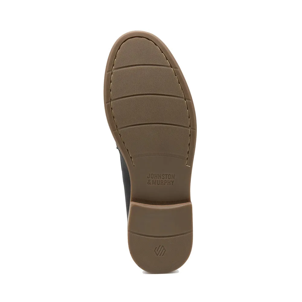 JOHNSTON & MURPHY LYLES SLIP ON PENNY TAN FULL GRAIN - MENS