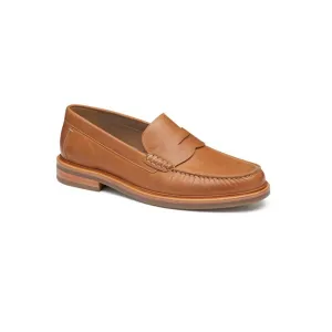 JOHNSTON & MURPHY LYLES SLIP ON PENNY TAN FULL GRAIN - MENS