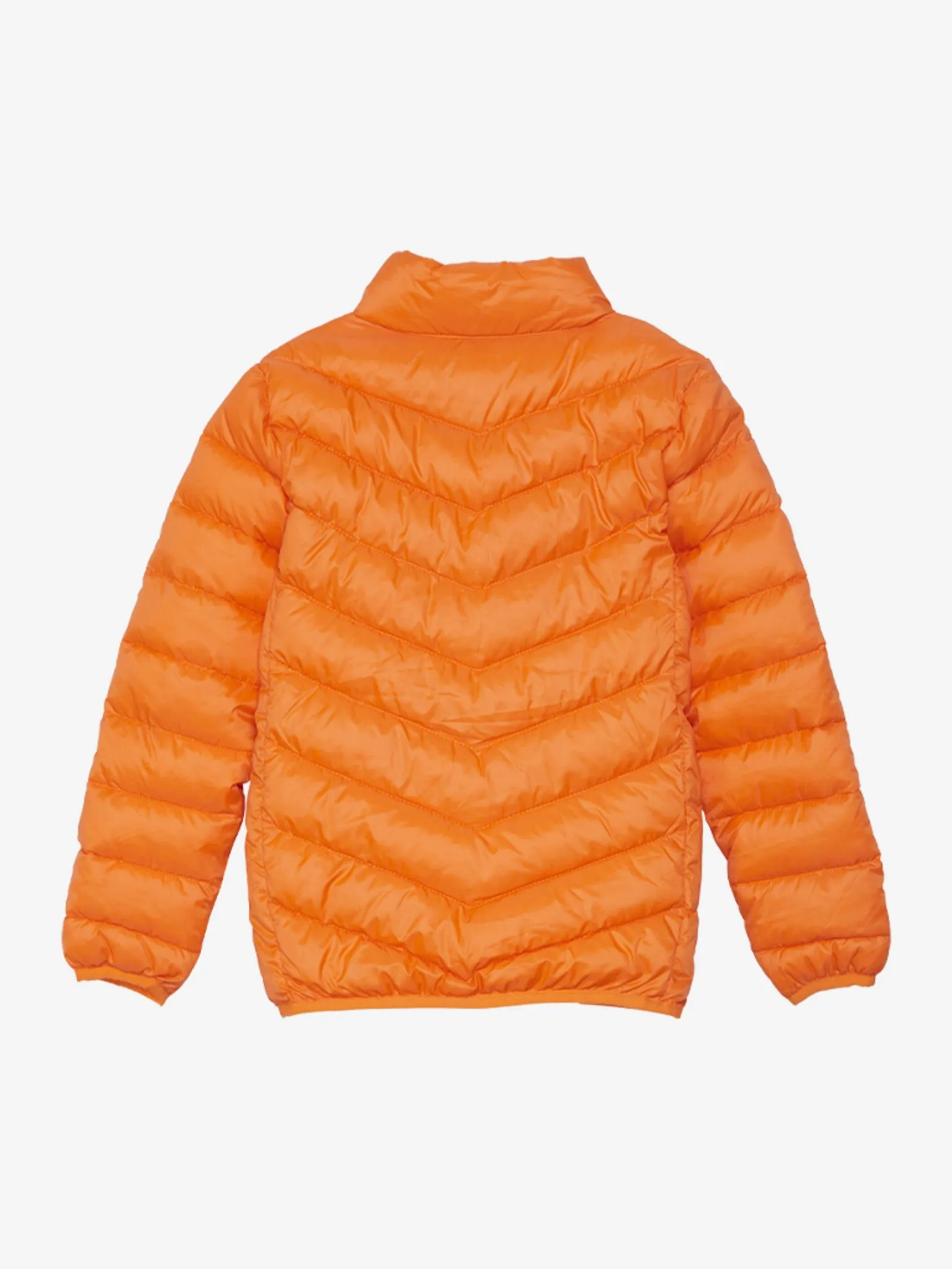 Kids Lightweight Puffer Jacket: Orange