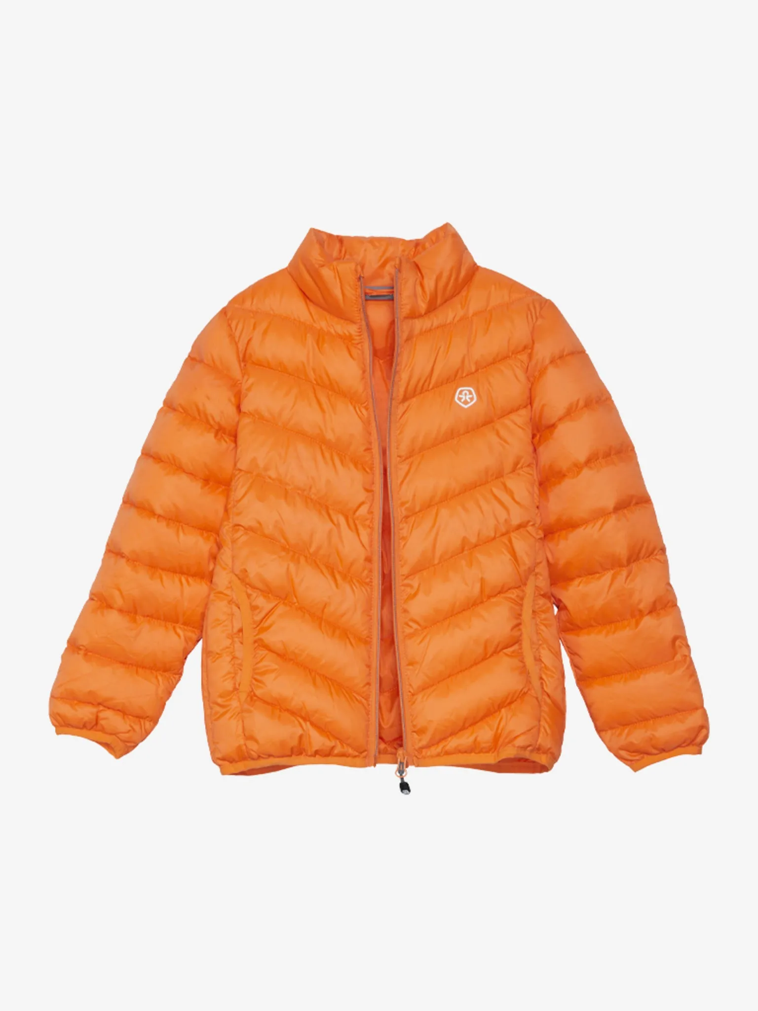 Kids Lightweight Puffer Jacket: Orange