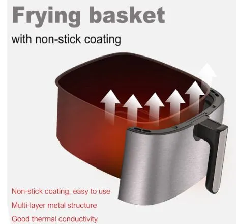 Large Capacity Nonstick Digital LED Touchscreen Smart Air Fryer
