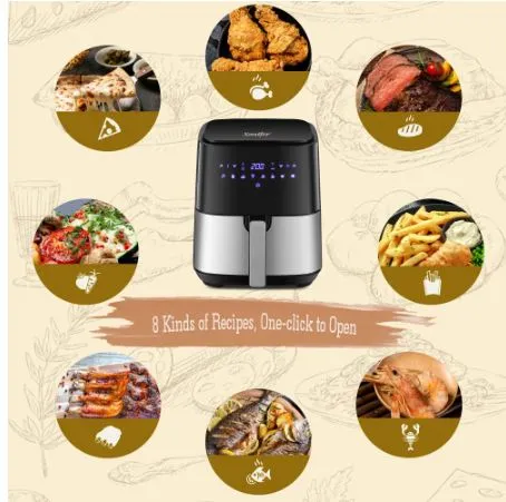 Large Capacity Nonstick Digital LED Touchscreen Smart Air Fryer