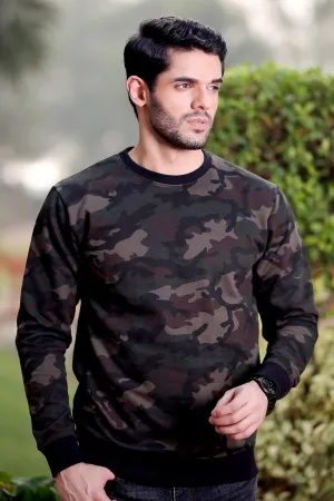Mens "ELIO" Crew Neck Winter Pullover Sweatshirt