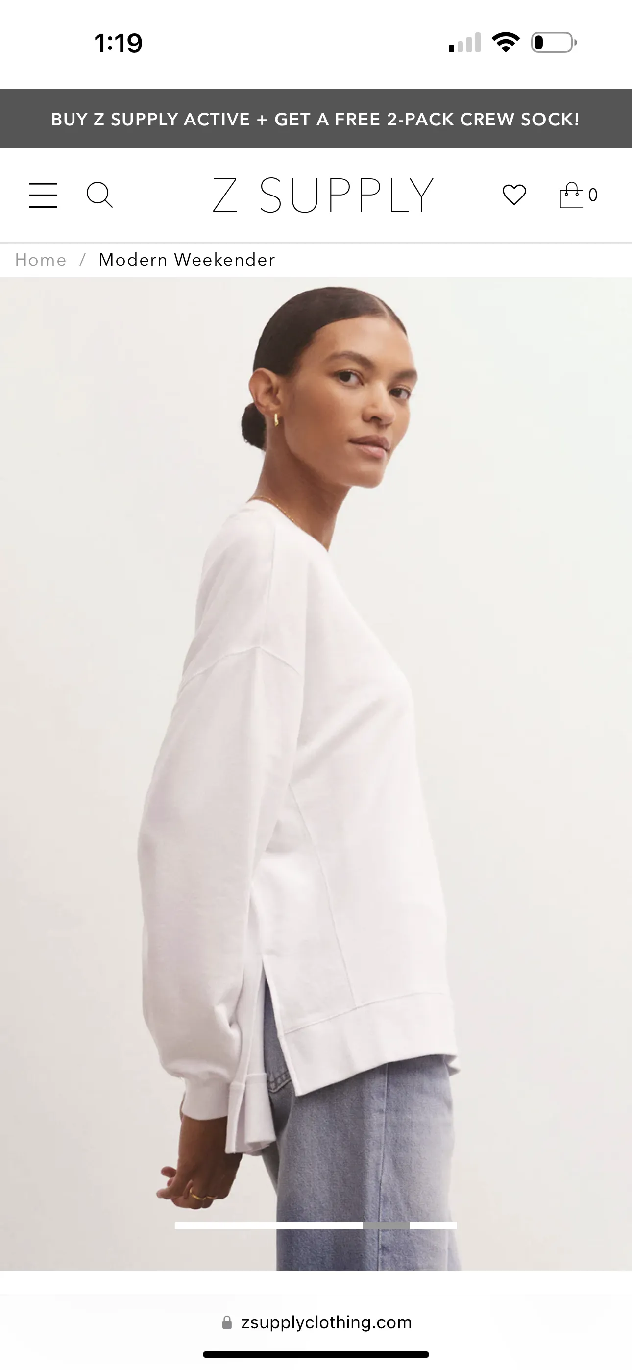Modern Weekender, White | Z Supply