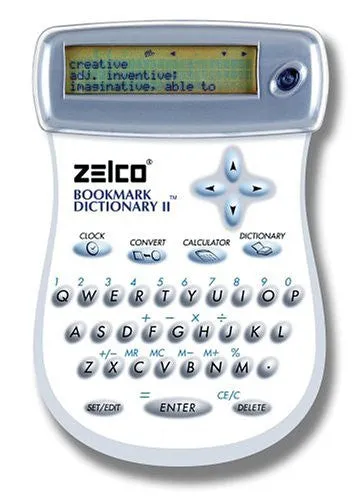 NEW NIB Zelco Electronic Bookmark Dictionary II Handy Compact Travel Reference