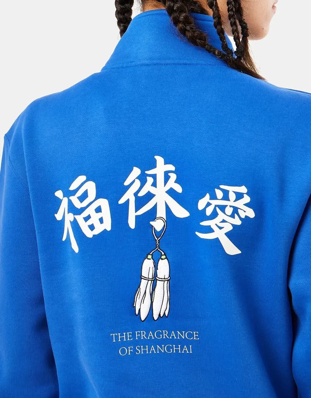 Nike SB x Fly Streetwear Half Zip - Game Royal/White