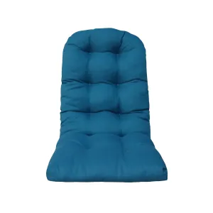 Outdoor Patio Adirondack Chair Cushions Tufted Round Corner (Olefin Teal Blue)