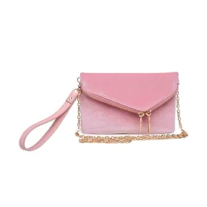 Pink Velvet Wristlet