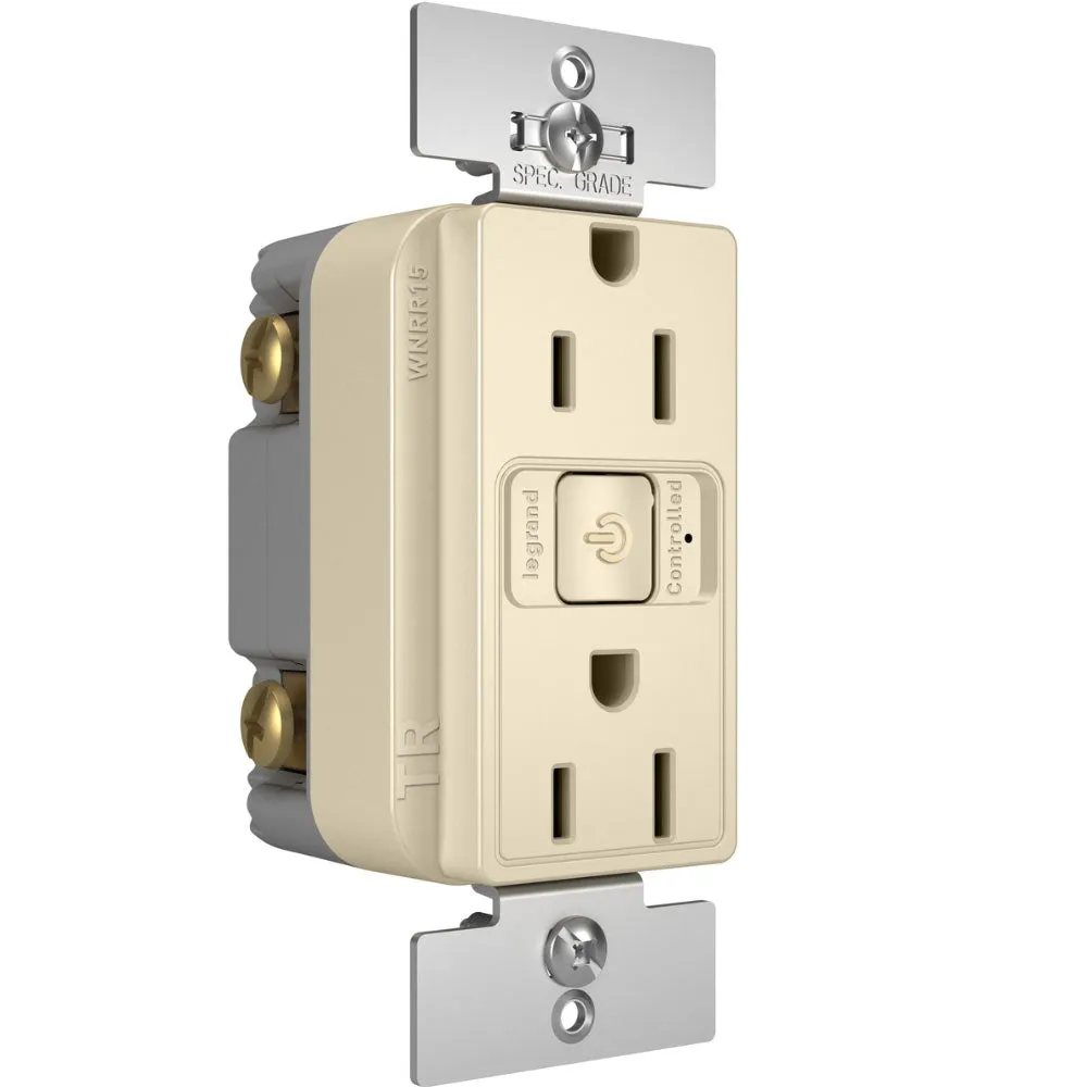 radiant 15A Smart Outlet with Netatmo, Light Almond