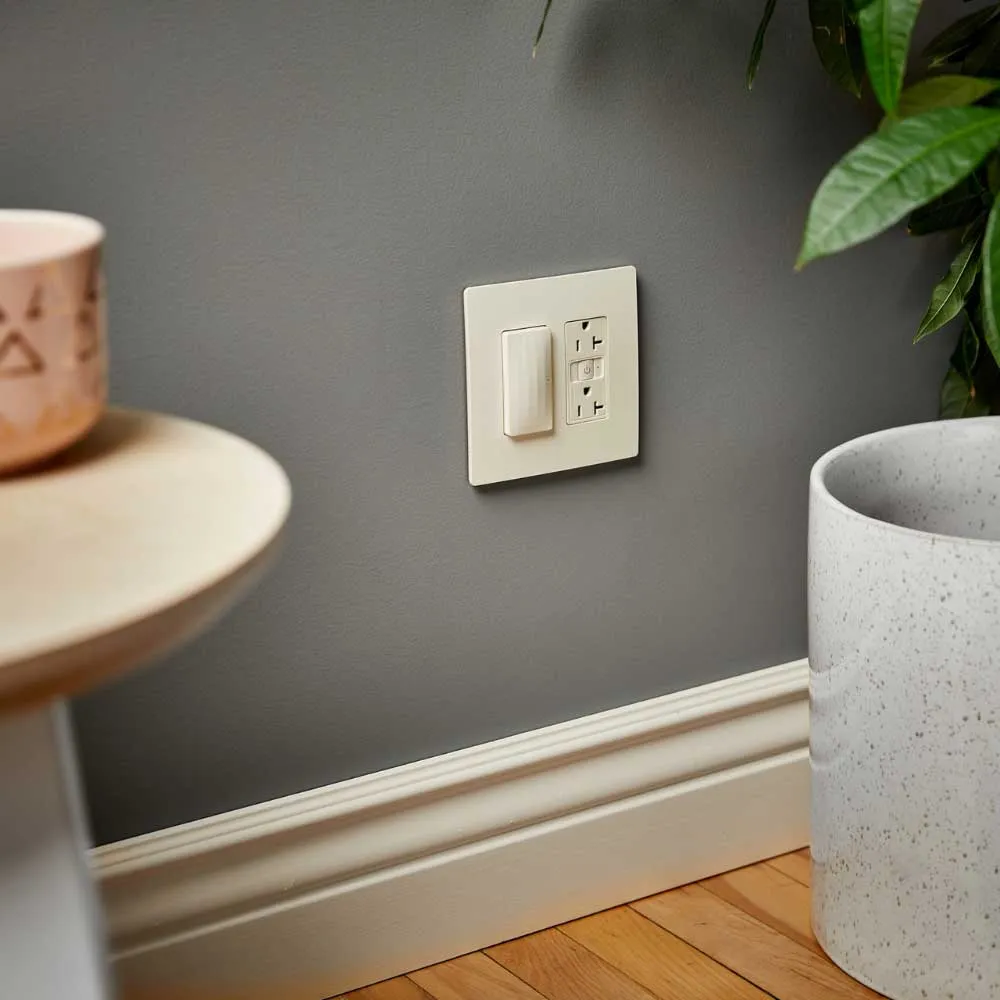 radiant 15A Smart Outlet with Netatmo, Light Almond