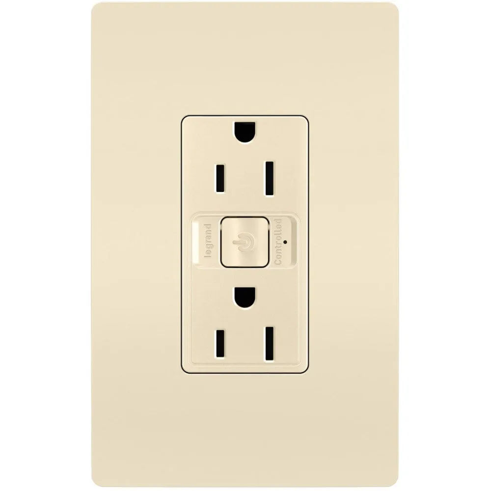 radiant 15A Smart Outlet with Netatmo, Light Almond