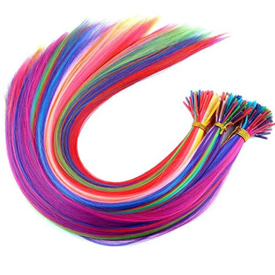 Rainbow Kanekalon Extensions: Vibrant Strands for Stylish Looks