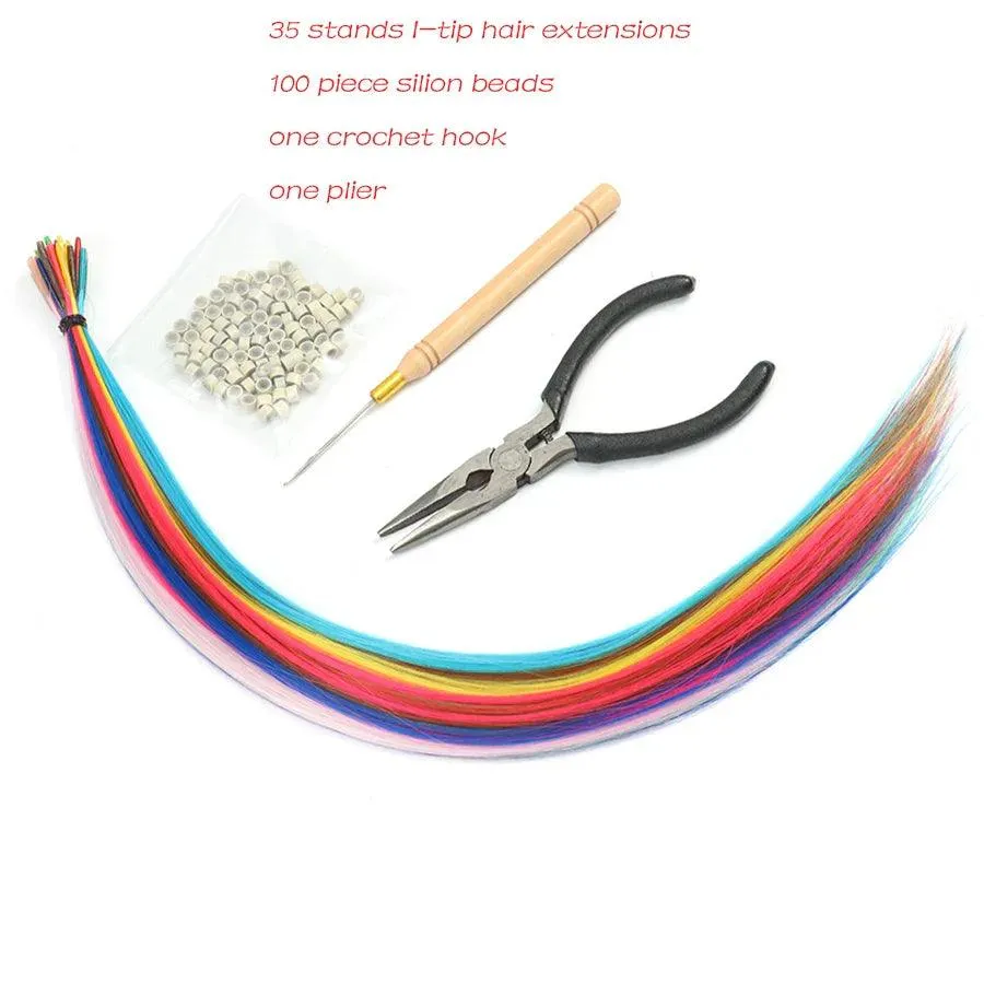 Rainbow Kanekalon Extensions: Vibrant Strands for Stylish Looks