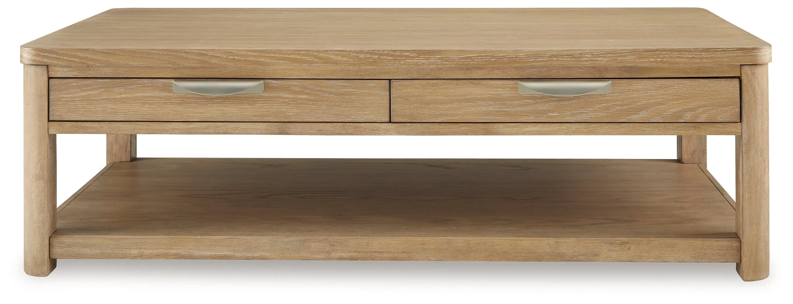 Rencott Coffee Table with 1 End Table in Light Brown