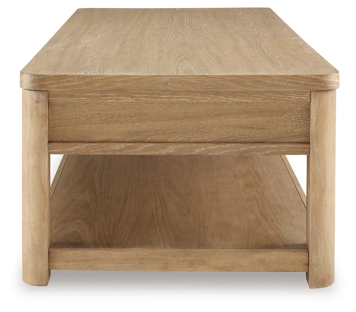 Rencott Coffee Table with 1 End Table in Light Brown
