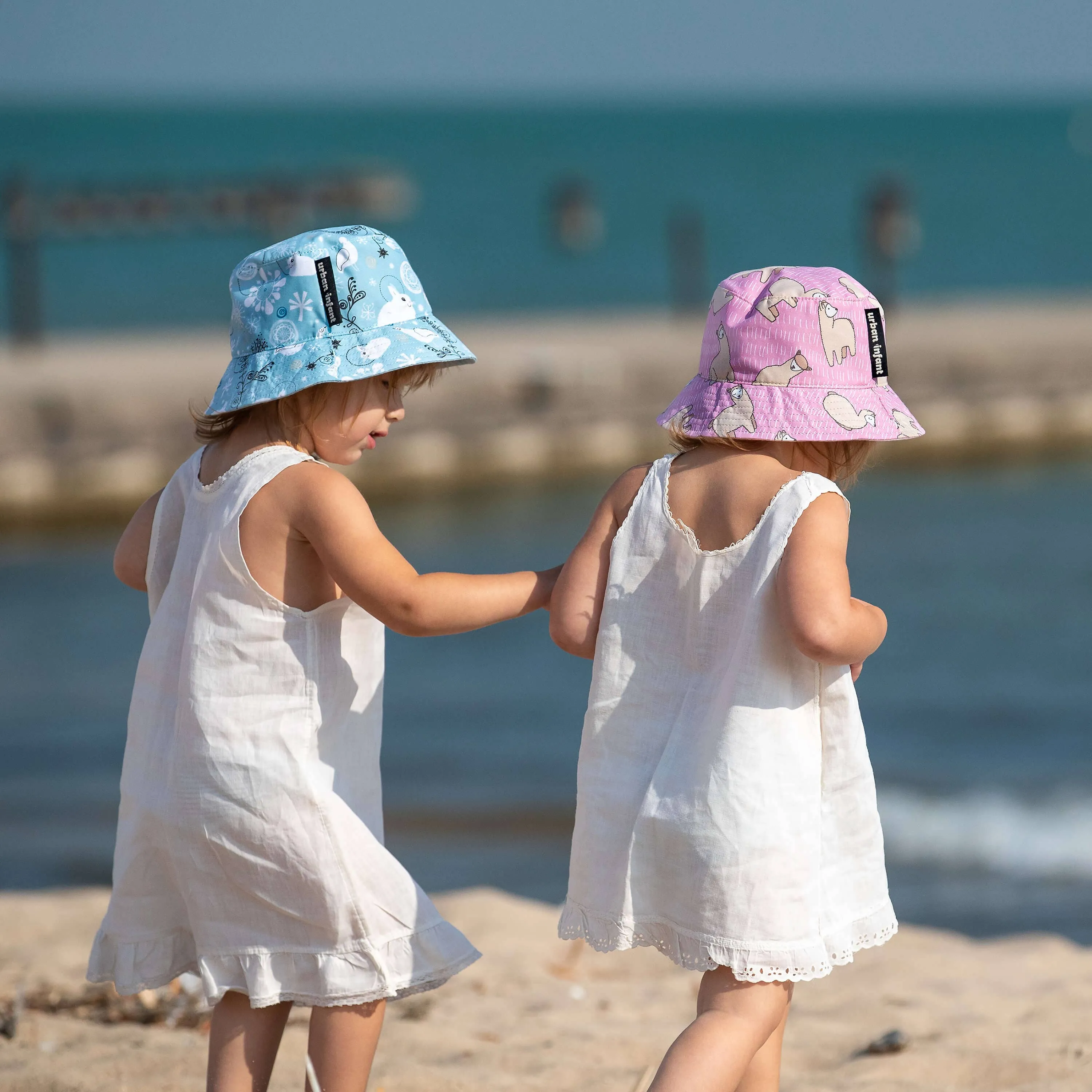 Reversible Bucket Hat for Toddlers - Poppies