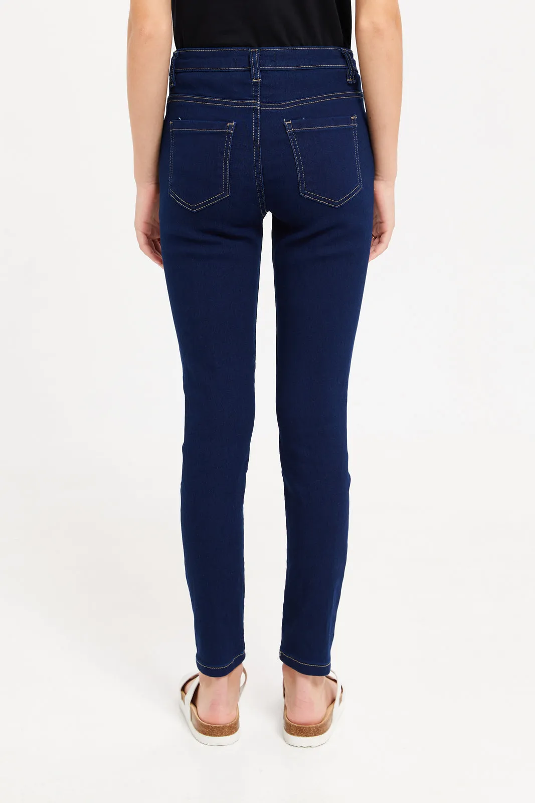 Senior Girls Navy Basic Jeans