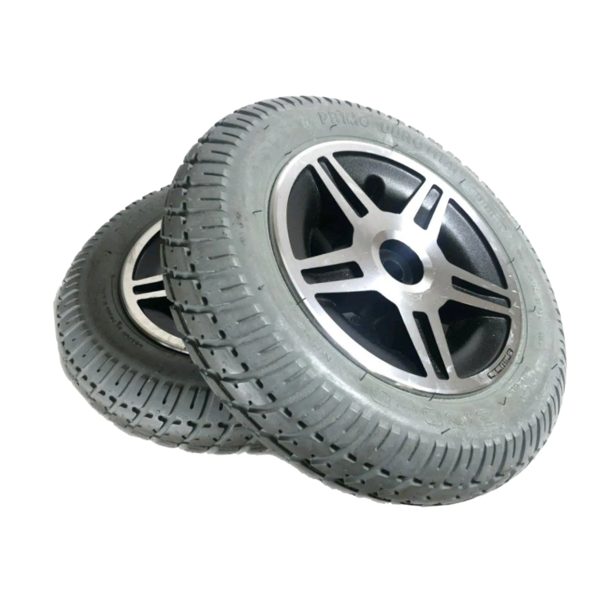 Solid/Flat-Free Drive Wheel for Pride Mobility Jazzy 600, Jazzy 600 XL, Jazzy Select HD, Jazzy Elite 14, and Jazzy Elite HD Power Chairs | Primo WHLASMB2187