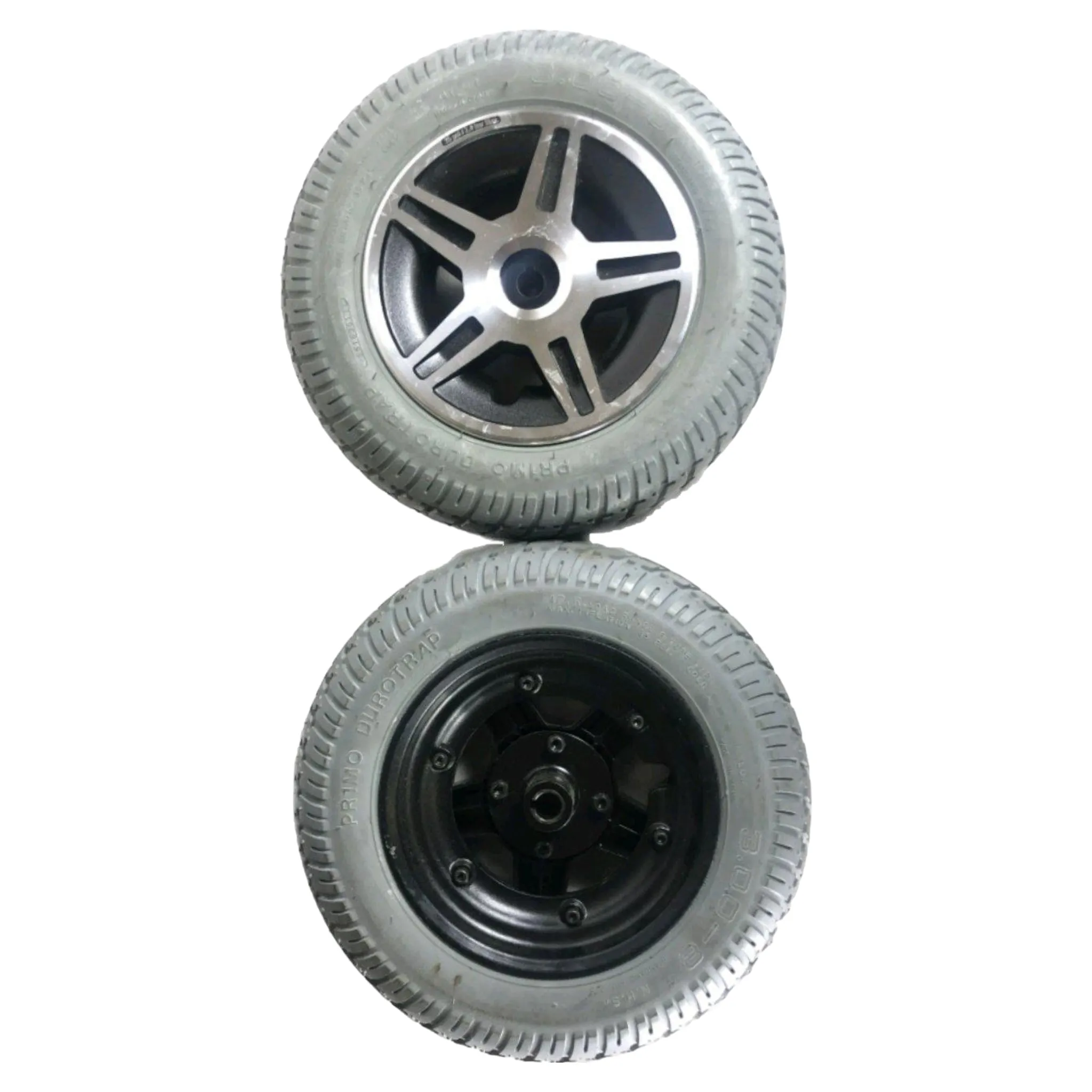 Solid/Flat-Free Drive Wheel for Pride Mobility Jazzy 600, Jazzy 600 XL, Jazzy Select HD, Jazzy Elite 14, and Jazzy Elite HD Power Chairs | Primo WHLASMB2187