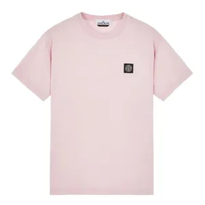 STONE ISLAND SMALL LOGO T-SHIRT PINK