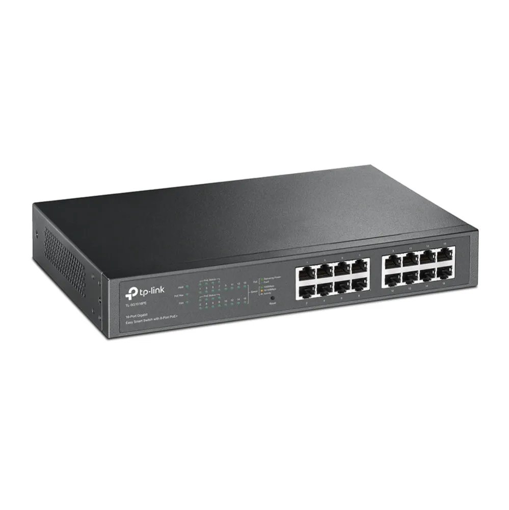 Tp-Link Easy Smart Tl-Sg1016pe - Switch - 16 Ports - Smart - Rack-Mountable