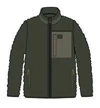 Trekker Recycled Deep-Pile Sherpa Fleece - Fir Tree
