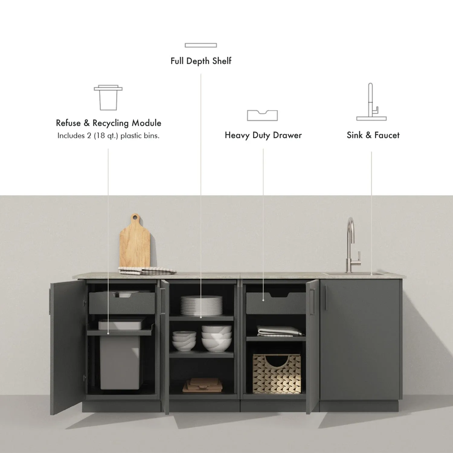 Urban Bonfire Prairie 36 Outdoor Kitchen