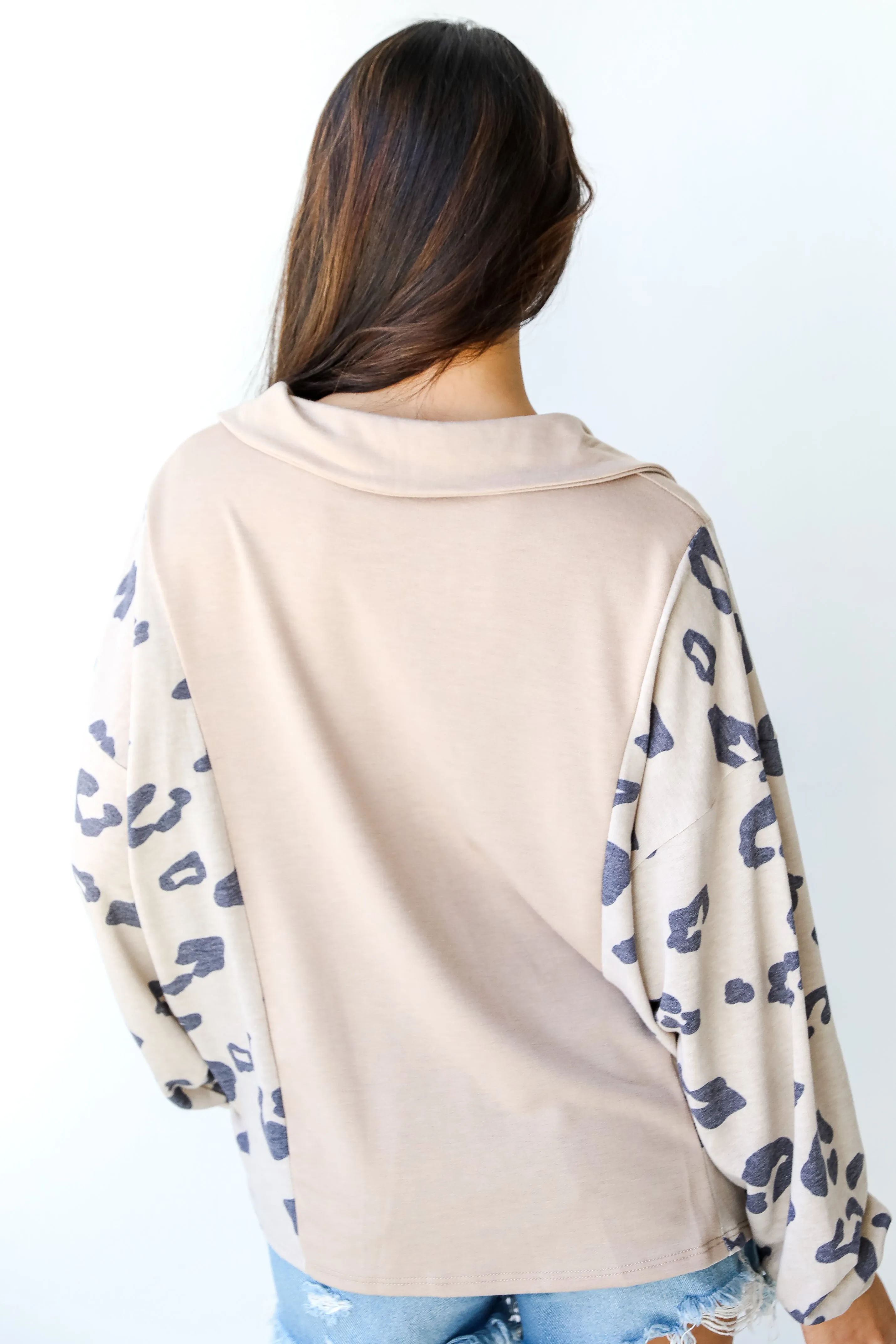 Wild Trend Leopard Collared Top