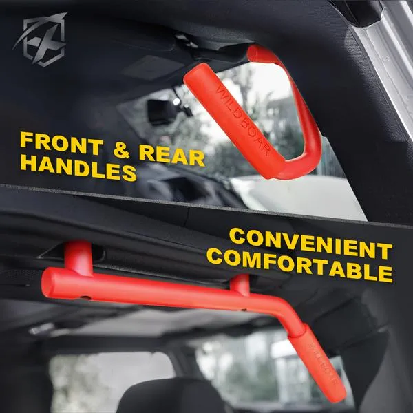 Xprite Grab Handles Jeep Wrangler JK/JKU (2007-2018) Red - Front & Rear / Front only / Rear only
